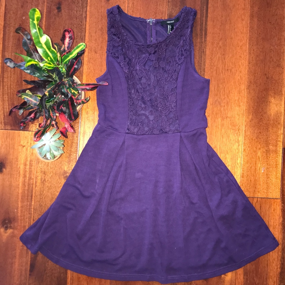 Purple Skater Dress